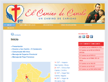 Tablet Screenshot of elcaminodecamilo.org